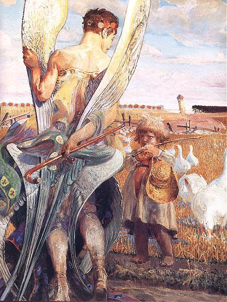 Jacek Malczewski Angel I will follow you